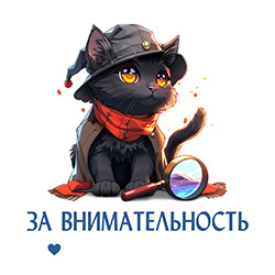 За внимательность! За внимательность!