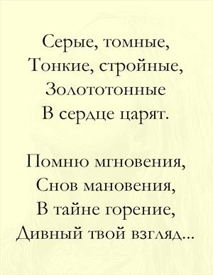 Дивный твой взгляд