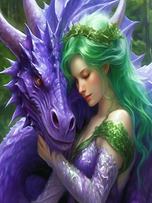 Изумрудная фея для фиолетового дракона