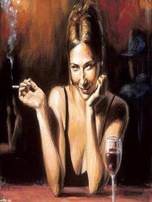 "Бокал вина и сигарета" "Бокал вина и сигарета"