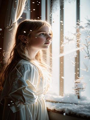 Мотылёк на морозном ветру